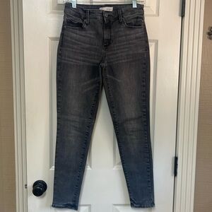 Gap 1969 True Skinny 27/4 dark charcoal jeans. Great condition